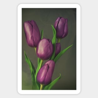 A Bouquet Of Tulips Sticker